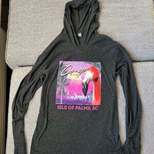The Co-Op on Palm (Isle Of Palm, SC) Flamingo Graphic Tshirt Hoodie Unisex M